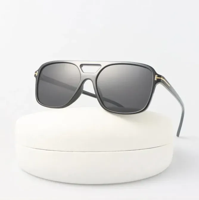 Модные солнцезащитные очки в стиле SQUARE Black / квадратные, сезон 2024. Защита от ультрафиолета UV Бишкек - изображение 1