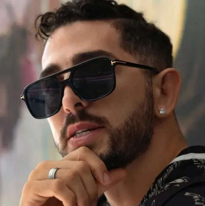 Модные солнцезащитные очки в стиле SQUARE Black / квадратные, сезон 2024. Защита от ультрафиолета UV Бишкек - изображение 2