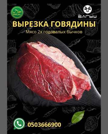 Говядина : Филе, До 1 кг, 1 кг, 2 кг, Самовывоз, Бесплатная доставка, Платная доставка Бишкек - изображение 1