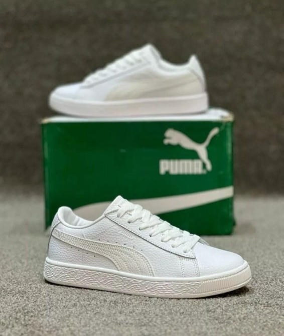 PUMA, новые, белые Бишкек - изображение 1