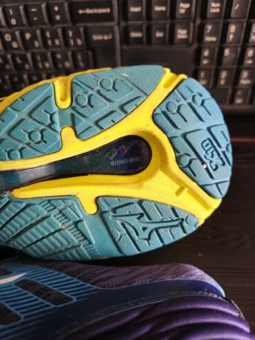 Мужские кроссовки, 43, Mizuno, Б/у, цвет - Синий, Самовывоз Бишкек - изображение 5