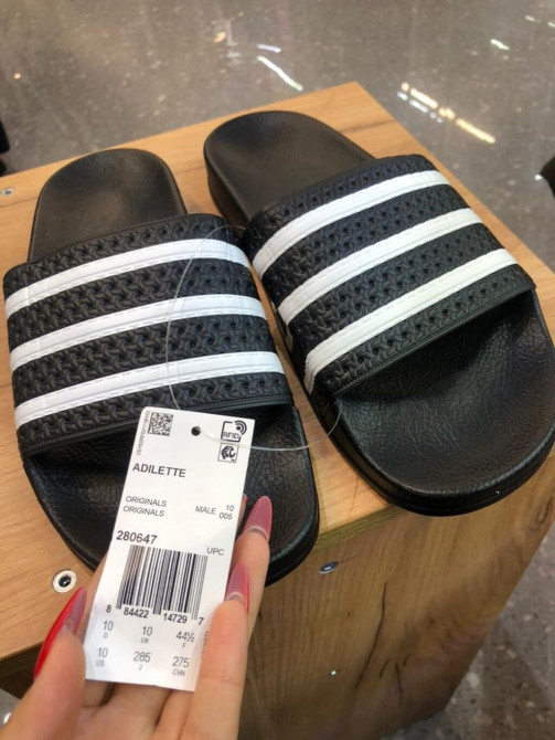 Мужские сандалии, 43, Adidas, Новый, цвет - Черный, Самовывоз, Бесплатная доставка Бишкек - сүрөт 1