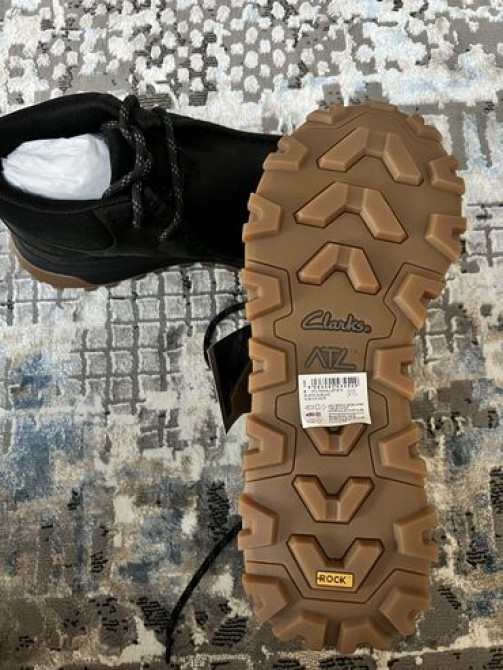 Мужские ботинки, 43, Clarks, Новый, цвет - Черный, Самовывоз Бишкек - сүрөт 4