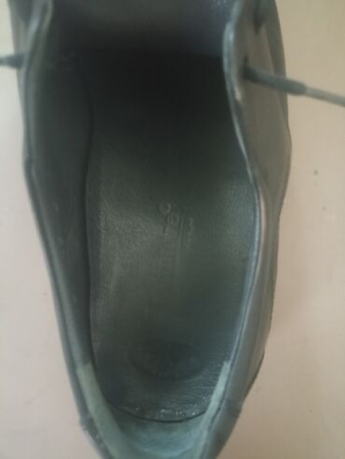 Мужские туфли дерби черного цвета, выполненные из гладкой кожи. Модель Бишкек - сүрөт 3