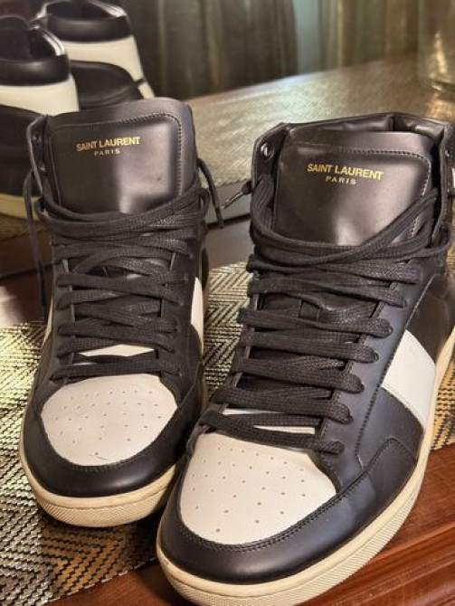 Мужские кроссовки, 43, Yves Saint Laurent, Б/у, цвет - Черный, Самовывоз Бишкек - сүрөт 2