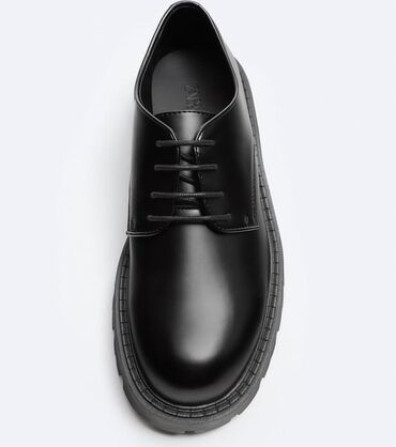 Мужские туфли, 43, Zara, Новый, цвет - Черный, Самовывоз Бишкек - сүрөт 3
