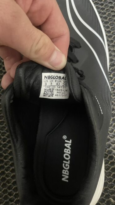 Черные кроссовки NBGLOBAL с белыми акцентами Бишкек - сүрөт 2