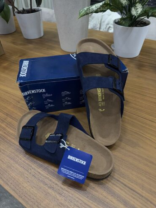 Мужские сандалии, 43, Birkenstock, Новый, цвет - Голубой, Самовывоз, Платная доставка Бишкек - сүрөт 3