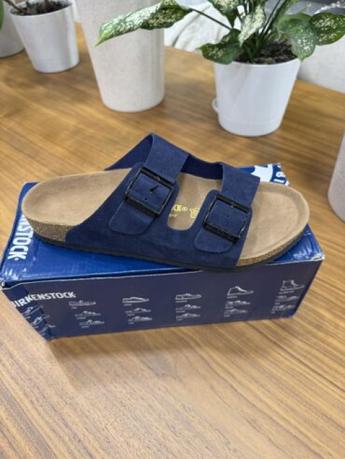 Мужские сандалии, 43, Birkenstock, Новый, цвет - Голубой, Самовывоз, Платная доставка Бишкек - сүрөт 4