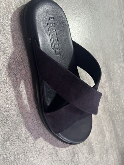 Мужские шлепки BRAVELLI Размер: (43) Цвет: темно синий Материал Бишкек - сүрөт 5