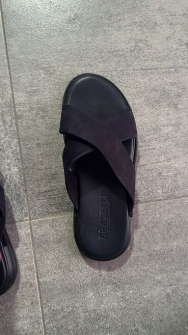 Мужские шлепки BRAVELLI Размер: (43) Цвет: темно синий Материал Бишкек - сүрөт 3