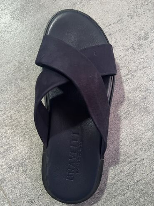 Мужские шлепки BRAVELLI Размер: (43) Цвет: темно синий Материал Бишкек - сүрөт 1