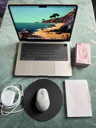 Ноутбук, Apple, 16 ГБ ОЗУ, Apple M1 Pro, 14 ", Для несложных задач, память SSD Бишкек