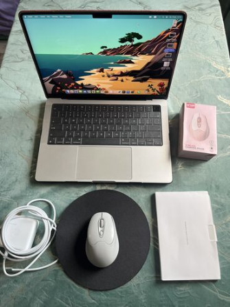 Ноутбук, Apple, 16 ГБ ОЗУ, Apple M1 Pro, 14 ", Для несложных задач, память SSD Бишкек - сүрөт 4
