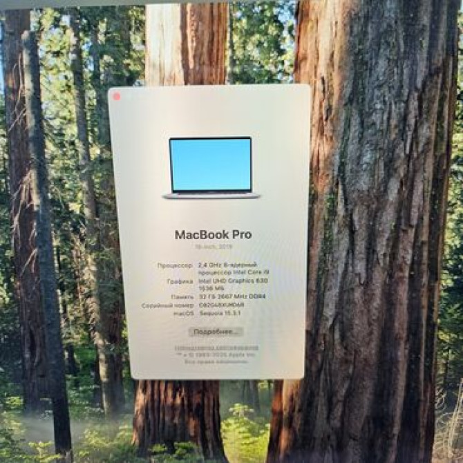 Ноутбук, Apple, 32 ГБ ОЗУ, Intel Core i9, 16 ", Б/у, Для несложных задач, память NVMe SSD Бишкек - изображение 5
