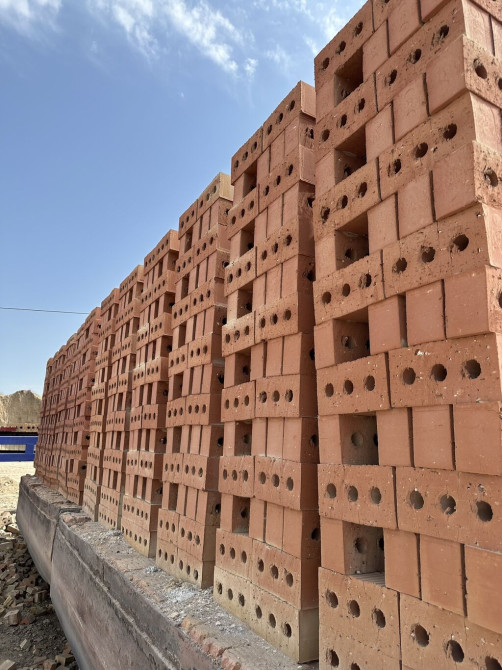 Пустотелый, дырчатый, Жженый кирпич, Полублок, 250×120×88 Бишкек - изображение 1