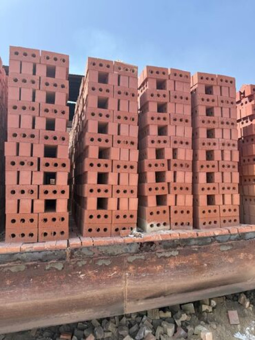 Пустотелый, дырчатый, Жженый кирпич, Полублок, 250×120×88 Бишкек - изображение 5
