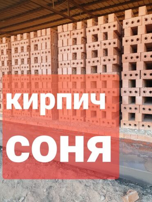 Полнотелый, таблетка, Жженый кирпич, Полублок, 250×120×90 Бишкек - сүрөт 1