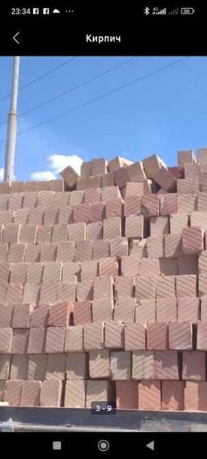 Пустотелый, дырчатый, Жженый кирпич, 250x120x90 Бишкек - сүрөт 1
