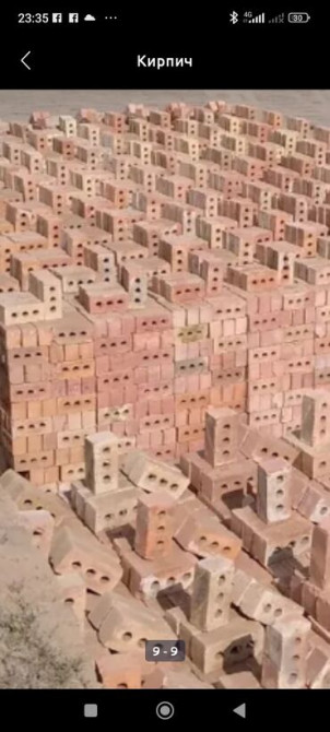 Пустотелый, дырчатый, Жженый кирпич, 250x120x90 Бишкек - сүрөт 2