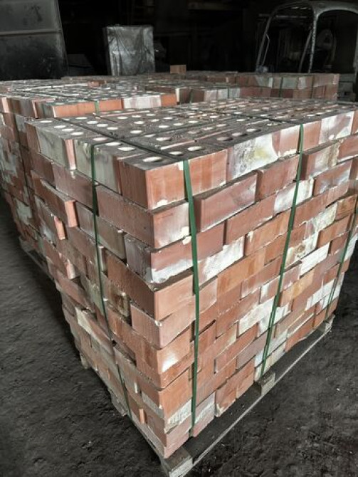 Пустотелый, дырчатый, Жженый кирпич, Полублок, 250×120×88 Бишкек - изображение 1