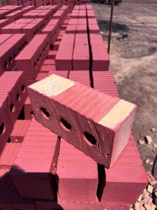 Пустотелый, дырчатый, Жженый кирпич, Полублок, 250×120×90 Бишкек - изображение 1