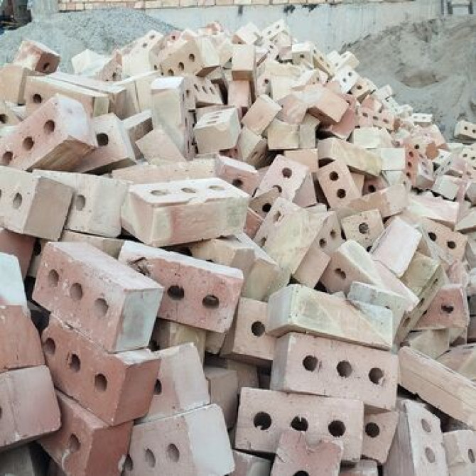 Пустотелый, дырчатый, Жженый кирпич, Полублок, 250×120×90 Бишкек - изображение 2