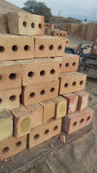 Пустотелый, дырчатый, Жженый кирпич, Полублок, 250×120×90 Бишкек - изображение 4