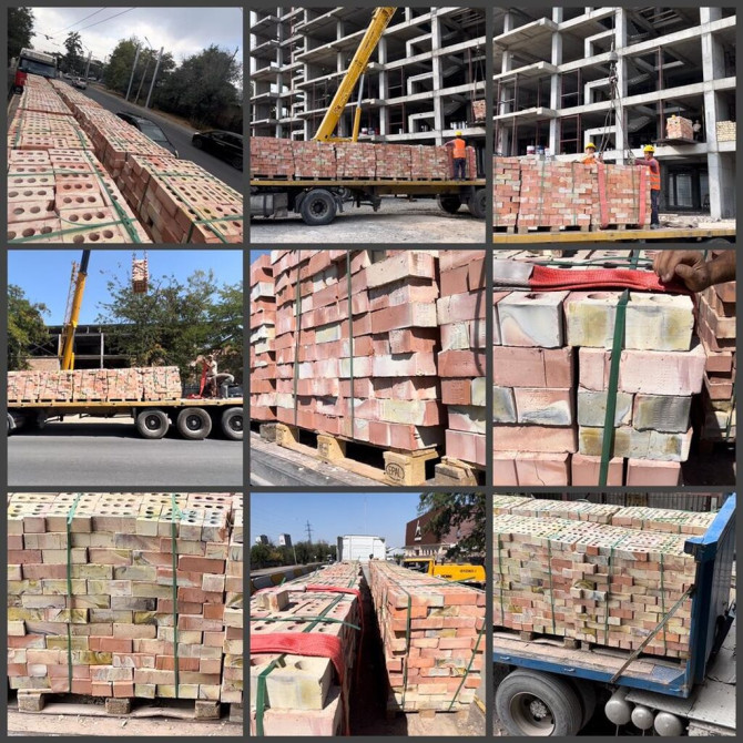 Кирпич полетах, кирпич поддоне, Кирпич поддон, кирпич подон, кирпич в Бишкек - изображение 1