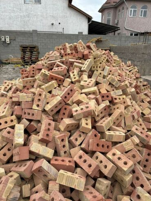 Пустотелый, дырчатый, Жженый кирпич, Полублок, 250×120×90 Бишкек - изображение 2
