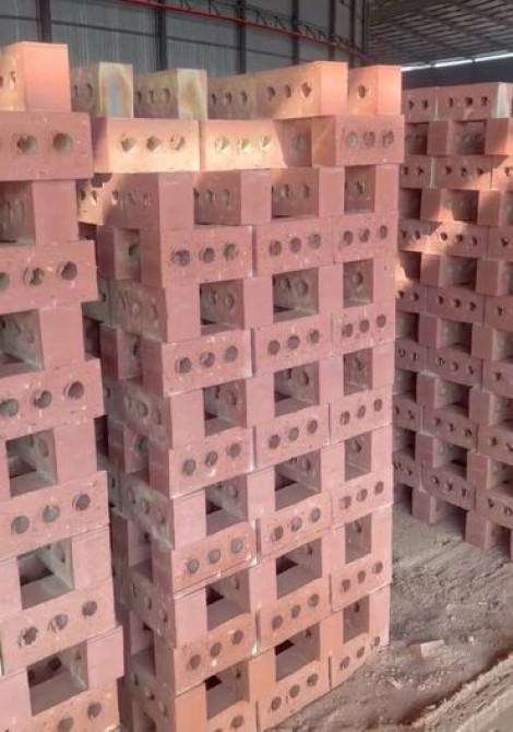 Пустотелый, дырчатый, Жженый кирпич, Полублок, 250×120×90 Бишкек - изображение 1