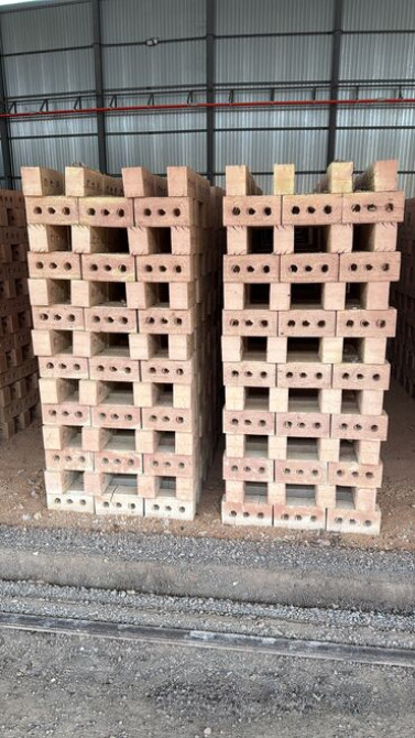 Пустотелый, дырчатый, Жженый кирпич, Полублок, 250×120×88 Бишкек - изображение 4