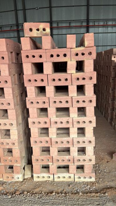 Пустотелый, дырчатый, Жженый кирпич, Полублок, 250×120×88 Бишкек - изображение 1