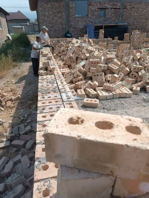 Стройка, Кыш коебуз, бетон куябыз, крыша жабабыз Өзбек бригада, кладка Бишкек - изображение 1