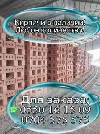 Пустотелый, дырчатый, Жженый кирпич, 250x120x88 Бишкек