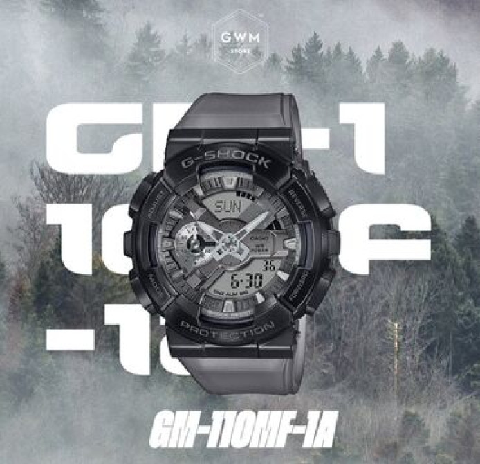 G-shock gm-110s-1a функции : секундомер, будильник, мировое время Бишкек - изображение 2