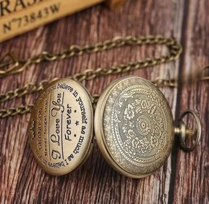 Часы карманные,винтажные,кварцевые, с надписью/пожеланием Бишкек - изображение 6