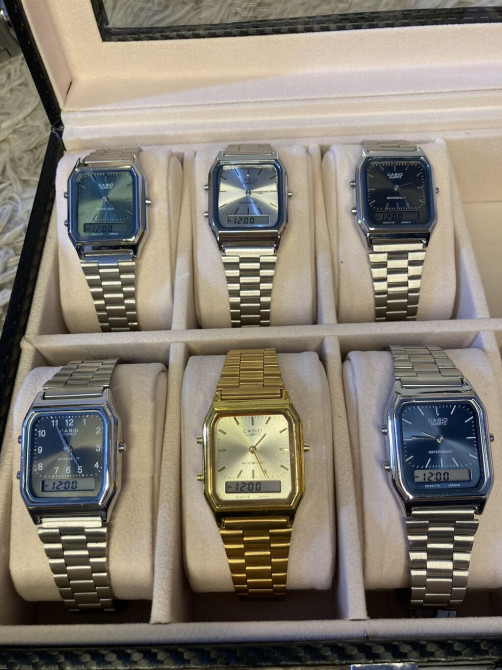 Классические часы часы, Casio, Япония, Водонепроницаемые, Секундомер, Таймер, Мужские, Новый Бишкек - изображение 1