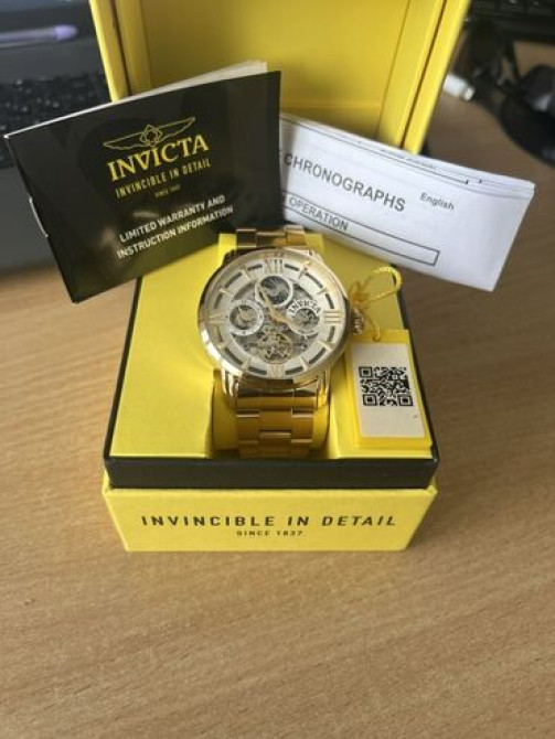 Элегантные мужские механические часы Invicta с автоподзаводом Бишкек - изображение 4