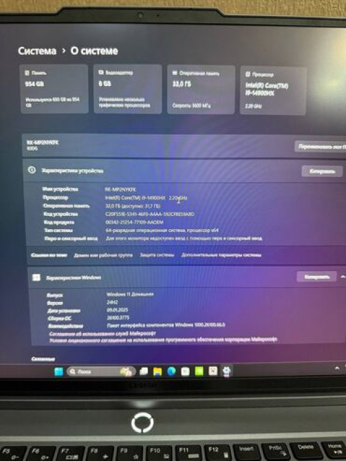Ноутбук, Lenovo, Intel Core i9, 16 ", Б/у, Игровой, память SSD Бишкек - изображение 2
