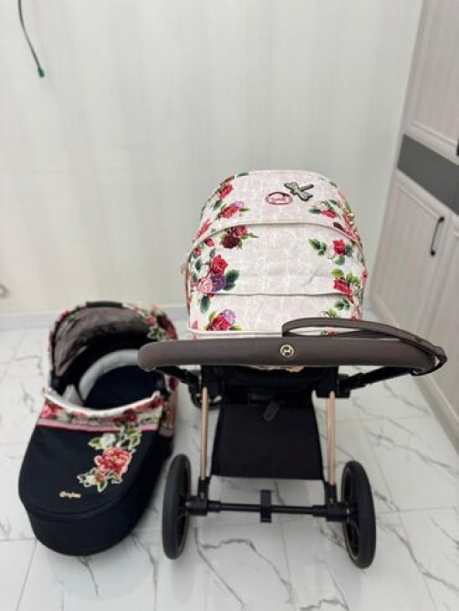 Коляска, цвет - Золотой, Б/у Бишкек - сүрөт 8