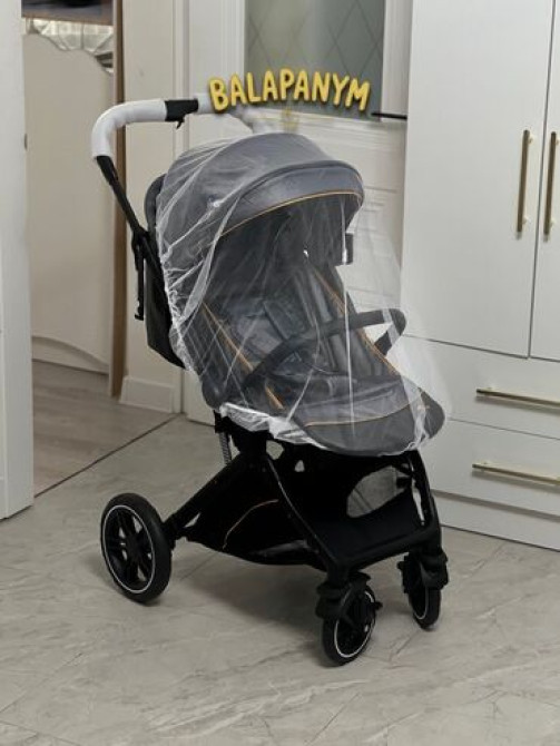 Коляска, цвет - Серебристый, Новый Бишкек - изображение 4