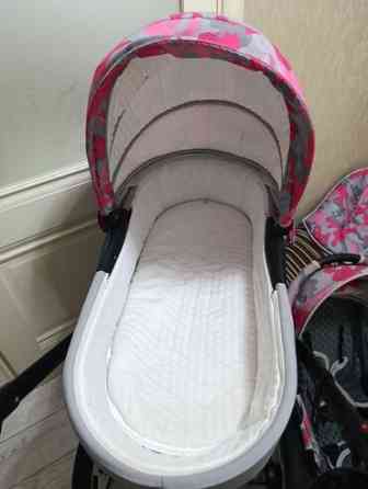 Коляска, цвет - Серебристый, Б/у Бишкек