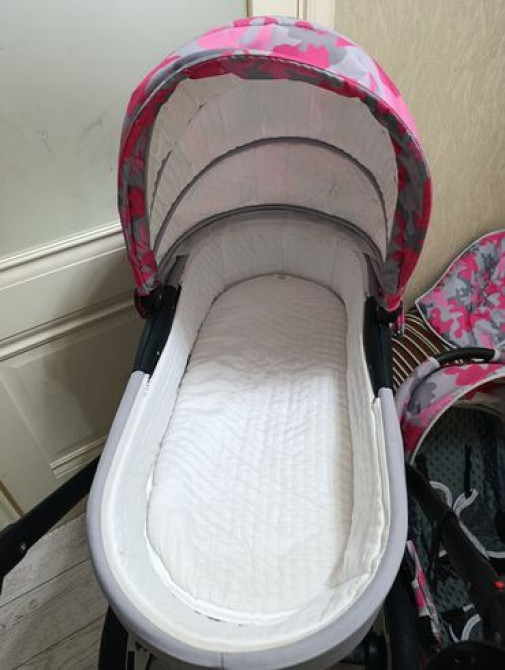 Коляска, цвет - Серебристый, Б/у Бишкек - изображение 6