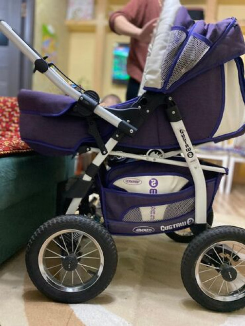 Коляска, цвет - Фиолетовый, Б/у Бишкек - изображение 1