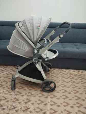Коляска, цвет - Серебристый, Б/у Бишкек