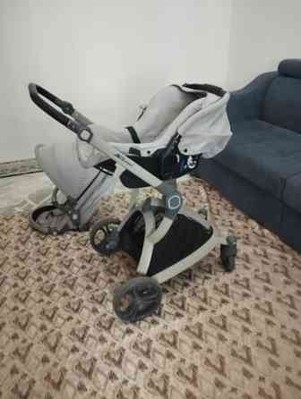 Коляска, цвет - Серебристый, Б/у Бишкек
