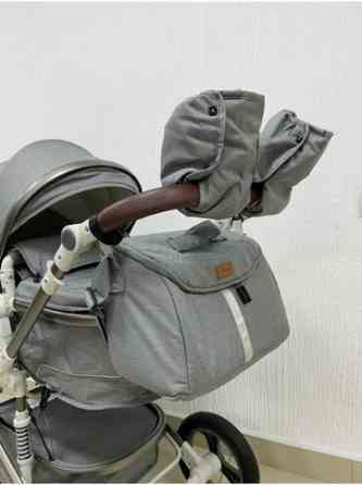 Коляска, цвет - Серебристый, Б/у Бишкек