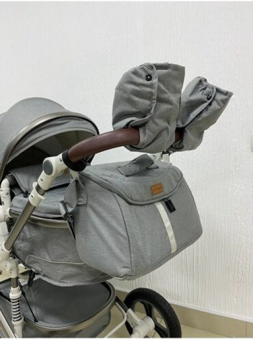 Коляска, цвет - Серебристый, Б/у Бишкек - изображение 5