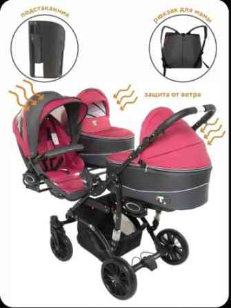 Коляска, цвет - Розовый, Б/у Бишкек